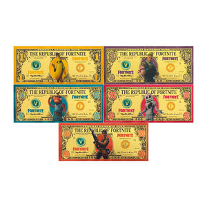 Billet de banque en feuille d'or 1000 <span class=keywords><strong>V</strong></span>-Bucks à collectionner - Souvenir inspiré <span class=keywords><strong>des</strong></span> jeux vidéo, Billet de banque décoratif en or, Cadeau pour les fans et les joueurs - Product Image 6