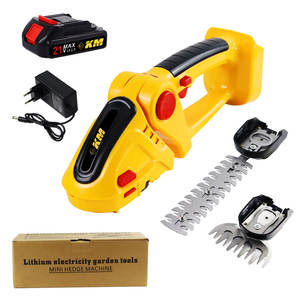 Taille-haie sans fil K.M, lame de 220 mm, double action, alimenté par batterie au lithium, pour le jardinage à domicile - Product Image 4