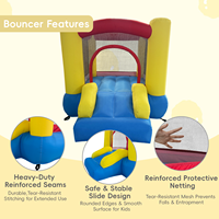 Mini château gonflable résidentiel, château gonflable commercial pour enfants avec souffleur