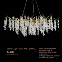 Lustre en aluminium en forme de grappe de raisins, hauteur réglable, LED haut de gamme, idéal pour salle à manger confortable, installation pour projets hôteliers
