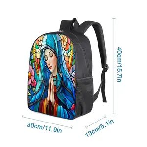 <span class=keywords><strong>Sac</strong></span> à <span class=keywords><strong>dos</strong></span> en polyester simple à imprimé Vierge <span class=keywords><strong>Marie</strong></span> pour garçons/filles, enfants, sacs d'école 3D de dessin animé, 20-35L - Product Image 2