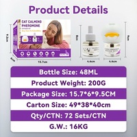 Diffuseur naturel anti-stress à brancher, kit diffuseur de phéromones calmantes pour chiens, phéromones calmantes pour chiens, diffuseur apaisant