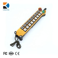 Télécommande sans fil double vitesse 310-331 MHz à 18 boutons, portée 100 m, étanche, en plastique, pour pont roulant