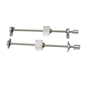 Yüksek hızlı yüksek sıcaklık dayanımı yüksek hassasiyetli çelik CNC vidalı Motor rulman lineer kılavuz yamuk kurşun vida seti - Product Image 5