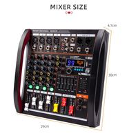 Console de mixage audio professionnelle M4 à 4 canaux, interface USB pour diffusion en direct, spectacle en plein air, podcasting, DJ, scène
