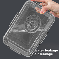 Conteneur de stockage alimentaire sous vide hermétique en gros, empilable, en PET, organisateur de réfrigérateur, boîte de conservation des aliments frais pour la cuisine avec couvercle