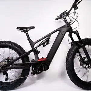 Telaio Fat bike snow bike telaio dengfu E23 bicicletta elettrica carbonio bici telaio 26 pollici per Bafang M620 Mid Drive Motor