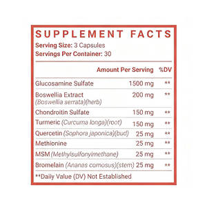 Handtekening Extra Sterkte <span class=keywords><strong>Glucosamine</strong></span> 1500Mg 90Capsules Gezamenlijke Ondersteuning Supplement Ontworpen Om Belangrijke Structurele - Product Image 6