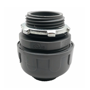 Raccordo diritto impermeabile in PVC non metallico in nylon YOD per installazioni elettriche, connettore per condotti a tenuta stagna - Product Image 2