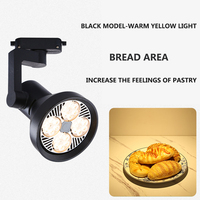 Projecteur LED Fresh Track PAR30 30W 50W COB pour l'éclairage des présentoirs de fruits, légumes et viandes froides en supermarché