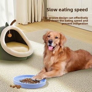 Almohadilla de Alimentación Lenta para Mascotas, Antideslizante, de Silicona, con Ventosas Circulares A/B/C/D - Product Image 3