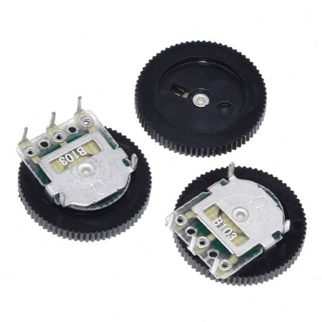 SMART Electronics Double Dial Taper Volume Wheel Duplex Potentiometer 3Pin 5Pin 16*2MM B102/B103/B104/B203/B502/B503 1K-100K