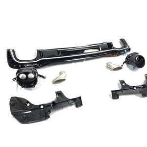 <span class=keywords><strong>C8</strong></span> RS4 All Road difusor ABS negro brillante para Audi <span class=keywords><strong>A4</strong></span> <span class=keywords><strong>C8</strong></span> parachoques trasero difusor allroad 2020 - Product Image 2