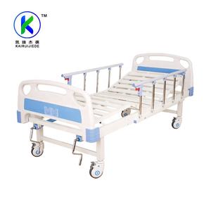 2-функциональная ручная медицинская кровать из алюминиевого сплава, бесшумная одноколесная Больничная мебель, сертифицированная ISO - Product Image 5