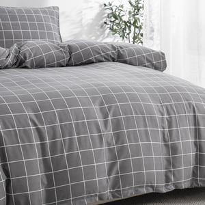 En Gros Usine Parure de Housse de <span class=keywords><strong>Couette</strong></span> Rayée 100 % Coton, Coton Lavé Super Doux pour Hommes, Hôtellerie et Literie Scolaire - Product Image 2
