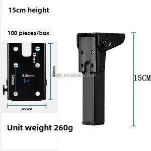 Dễ dàng cài đặt gấp bàn chân Bàn cà phê bàn bên có thể gập lại chân tiết kiệm không gian ẩn kim loại ống vuông Chân bàn sắt - Product Image 2