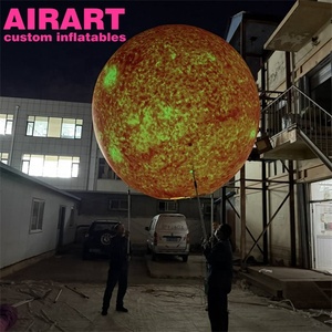 Marioneta Inflable de Luna y Estrella con Iluminación LED, <span class=keywords><strong>Marionetas</strong></span> Inflables de Planetas y Luna para Desfiles con Iluminación LED - Product Image 3