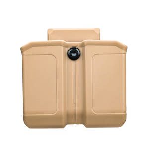 Porta caricatore doppio Gun & Flower kaki per <span class=keywords><strong>Coyote</strong></span> 9mm/.40 OWB marsupio polimero con attacco cintura - Product Image 2