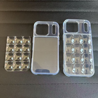 Coque de téléphone portable 3D transparente effet glaçon DIY pour iPhone 18 Pro, compatible avec iPhone 18, 17, 16, 15 Pro Max et Samsung S26