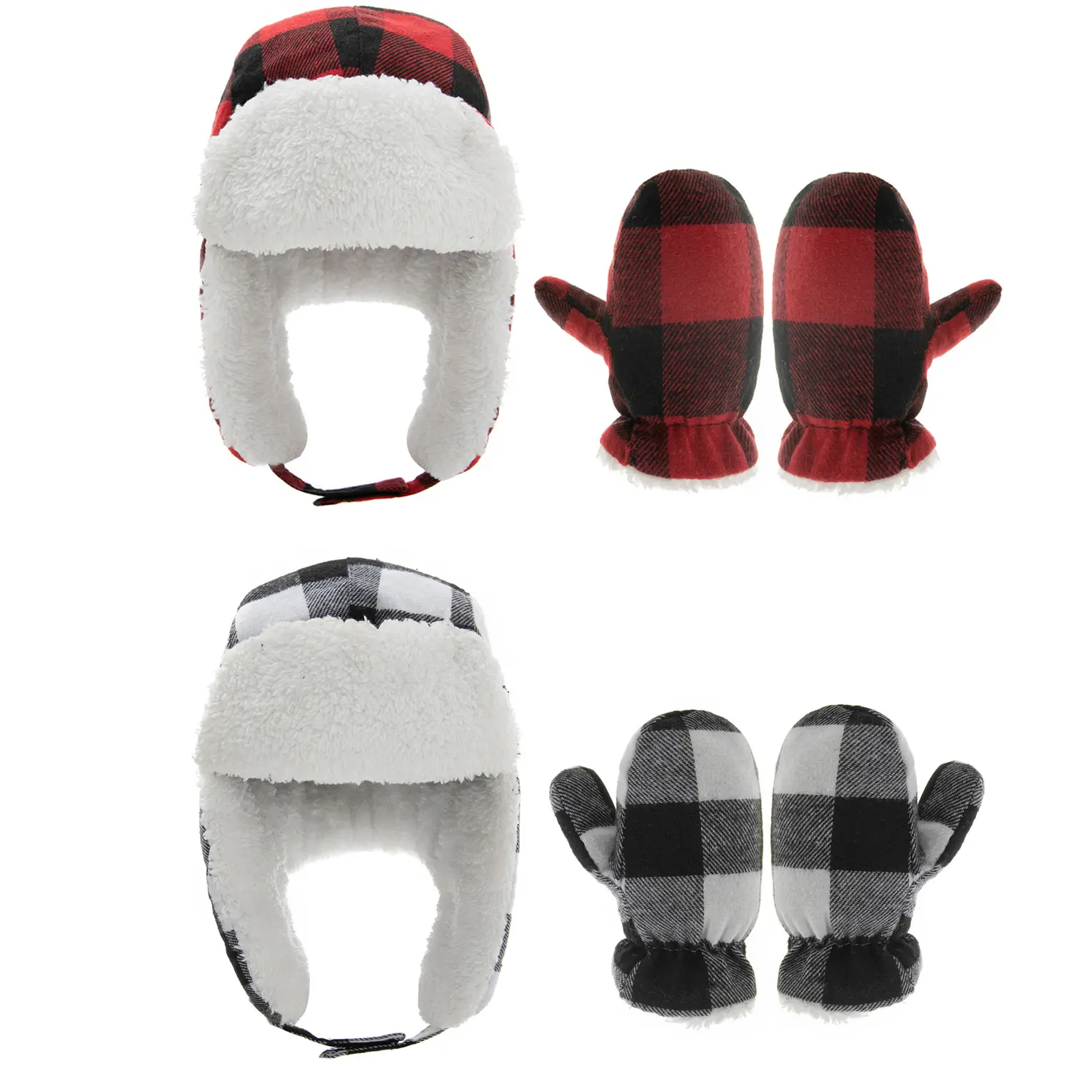 Детские зимние шапки и перчатки