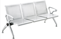 MT MEDICAL PROMOTION Chaise/Banc d'attente Confortable et Durable Rouge Orange 1, 2 ou 3 places pour Aéroport et Hôpital