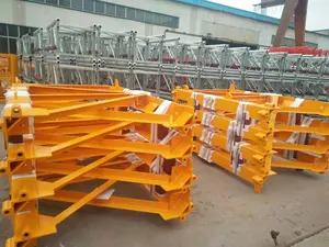 Grúa <span class=keywords><strong>Torre</strong></span> Autoerigible de Plataforma Plana con Capacidad de Carga de 10 Toneladas, Brazo de 70 m, PT7015.10, Conjunto Completo de Motor y Caja de Cambios - Product Image 4