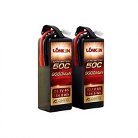 Batterie LiPo LongKun 6S 23.1V 8000mAh 50C à décharge élevée 184.8Wh pour drone RC, UAV, avion OEM/ODM