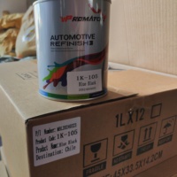 Haute Solide Haute Brillance Bonne Couverture Revêtement Automatique 1K Basecoat Peinture Automobile Graphite Noir Tinter pour la Finition De Voiture