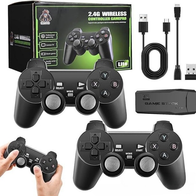 M8 Professional Mini Handheld Game Stick 3DS 2.4G HD Wireless Controller for PS1 Retro Arcade Classic Video Games Game Console