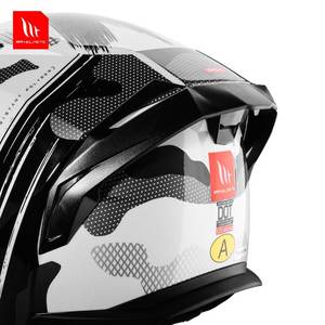 Casque de moto intégral unisexe MT Racing espagnol à double visière avec grand spoiler arrière, toutes saisons, en ABS, neuf - Product Image 6