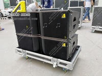 Amplifier Line Array Dobel 8 Inci Garis Pengeras Suara Kotak Kosong