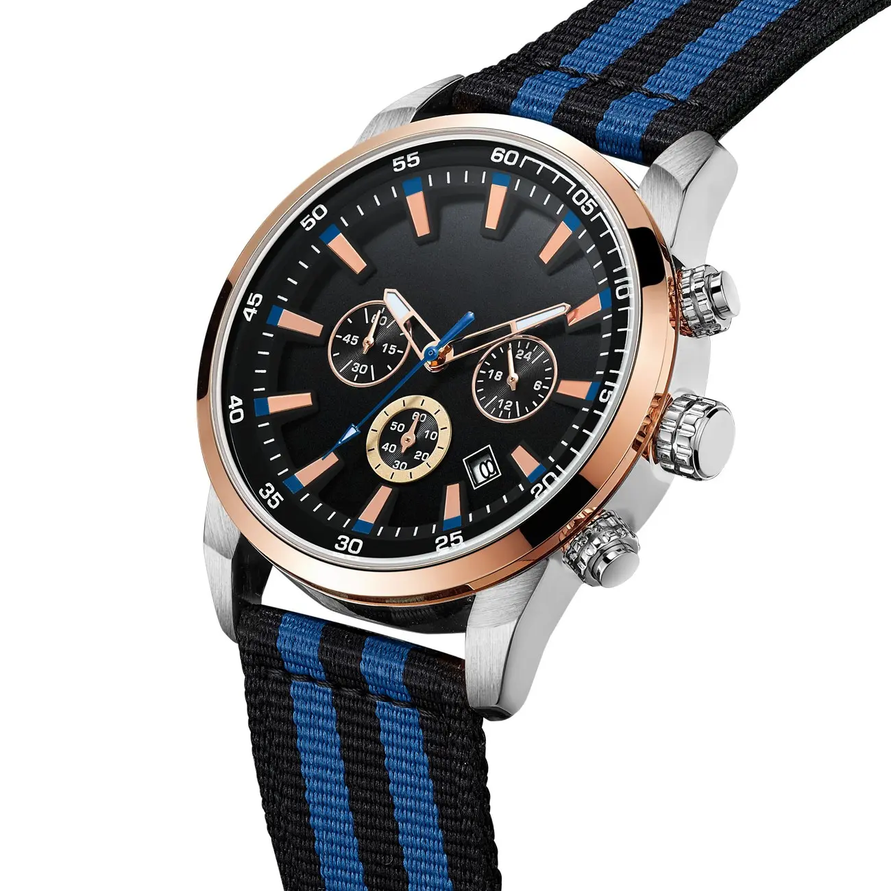 Orologi da polso al quarzo luminosi di lusso da uomo di vendita calda OEM orologi personalizzati da uomo personalizza l'orologio di alta qualità in acciaio inossidabile con Logo