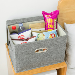 Cloth Wardrobe Storage Box With Lid Large Size Foldable Rectangle Beige And Gray Clothing Organizer - Product Image 2