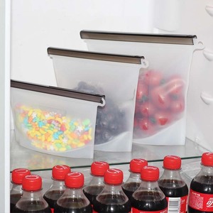 أكياس طعام قابلة لإعادة الاستخدام خالية من مادة BPA مختومة جيدًا مجمد شطائر وحاويات مطبوعة من السيليكون - Product Image 6