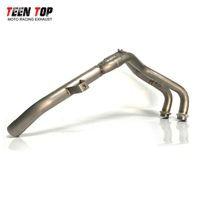 Sistema de escape para motocicleta TEENTOP 2019 + Adventurer para Yamaha <span class=keywords><strong>Tenere</strong></span> 700, tubo de escape de titanio, codo de escape delantero de 43mm - Product Image 5