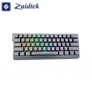 Clavier filaire USB Type C à 61 touches avec interrupteur rouge brun vert Clavier rétroéclairé RVB Clavier mécanique pour jeux Clavier compact - Product Image 1