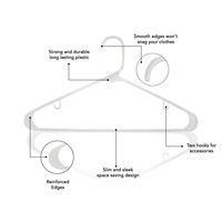 Cintres en plastique PP couleur personnalisée AINARE – Vente en gros usine – Robustes, légers et économiques – Organisateur de garde-robe pour magasins de vêtements