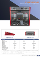 DPM8 amplificateur de console de mixage alimenté à 8 canaux haut de gamme Performance d'étape standard mélangeur de puissance d'équilibre classique en métal