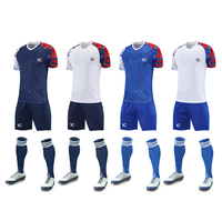 Maillot de football unisexe personnalisé de haute qualité avec logo frontal, 100 % polyester, sublimation, séchage rapide, respirant, coupe décontractée, pour adultes, OEM