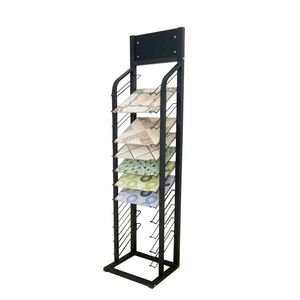 Hiện đại bán buôn đá thạch anh Rack hiển thị sàn gạch gốm kim loại kệ cho sàn gỗ vật liệu xây dựng triển lãm - Product Image 3