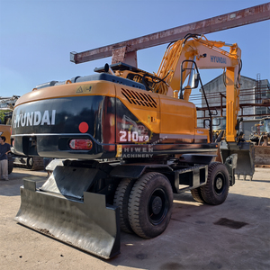 Excavadora de ruedas usada reacondicionada HYUNDAI 210W-9 con enganche rápido para movimiento de tierras, HYUNDAI 210W-9 210W-7 en la fábrica SHIWEN - Product Image 4