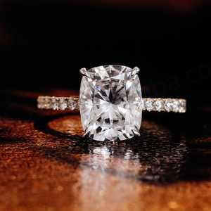 Ensemble de bagues de mariage au design unique en or 18 carats avec diamant de laboratoire, bague en diamant de laboratoire, bijoux de mode - Product Image 4