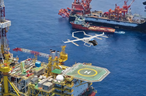 Jumeirah Durable Cargo utiliza un helicóptero de reparto de emergencia Evtol, vehículo de transporte con batería, de fibra de carbono, sin necesidad de piloto. - Product Image 2