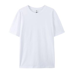T-Shirt Unisex 100% Cotone per Uso Quotidiano, 180 Gsm, Qualità <span class=keywords><strong>Basic</strong></span>, Collo Tondo, Tessuto Pettinato, Colore Bianco - Product Image 1