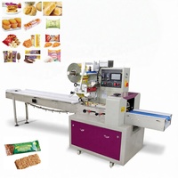 Machine d'emballage automatique pour barres de céréales granola, barres énergétiques, barres protéinées au chocolat