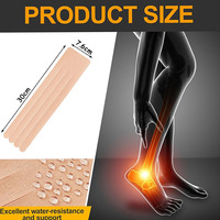 Bande prédécoupée kinésiologie bande d'éventail prédécoupée bandes d'œdème coupes élastiques en éventail pour gonfler les jambes de soutien bras poitrine cou dos