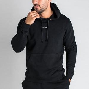 Commercio all'ingrosso logo personalizzato pianura slim fit tech fleece <span class=keywords><strong>tuta</strong></span> set aderente mens jogging tute cotone pullover joggers suit - Product Image 3