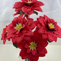Bunga Dahlia Buatan dari Sutra untuk Dekorasi Vas Rumah dan Meja Pernikahan