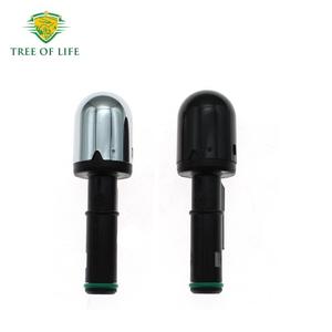 Porsche Headlight Washer Nozzle Caps Silver Black <b>Clip</b> On Front <b>Bumper</b> Trim Covers 99762826300 97062825100 - Product Image 4