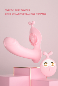 Grazioso massaggiatore femmina di coniglio con 270 gradi con un clic a raffica stimolatore clitorideo con vibrazione con un solo tocco - Product Image 6